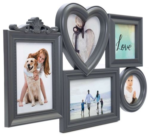 Ramka na zdjęcia CORAZON 5 zdjęć szara na Arena.pl