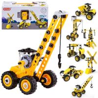 Klocki Konstrukcyjne, Maszyny, Pojazdy Budowlane, Auto, Samochód Do Rozkręcania I Skręcania