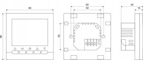 STEROWNIK REGULATOR TEMPERATURY PRZEWODOWY TERMOSTAT TYGODNIOWY AFRISO na Arena.pl
