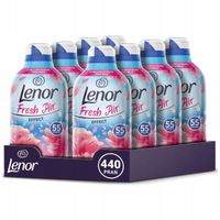 Zestaw Lenor Fresh Air Pink Blossom płyn do płukania 440 prań, 8x770ml