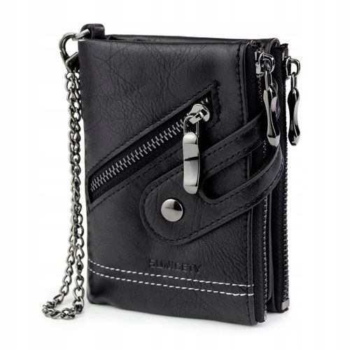 Alessio PORTFEL MĘSKI Block Kart RFID ŁAŃCUCH Pudełko PREZENTOWE na Arena.pl