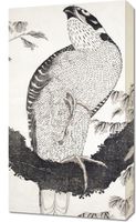 Obraz 40x70cm Bird, Hokusai Japoński Vintage do Salonu