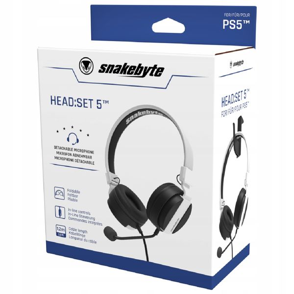 SNAKEBYTE SŁUCHAWKI DO PS5 HEAD:SET 5 zdjęcie 9