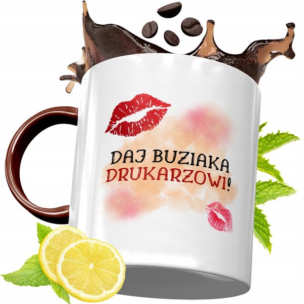 Kubek Bordowy Dla Drukarza Na Urodziny Prezent Z Nadrukiem Ze Zdjęciem zdjęcie 1