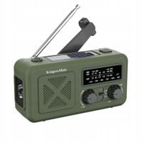 Radio awaryjne solarne na korbkę SOS powerbank 2000mAh latarka dynamo