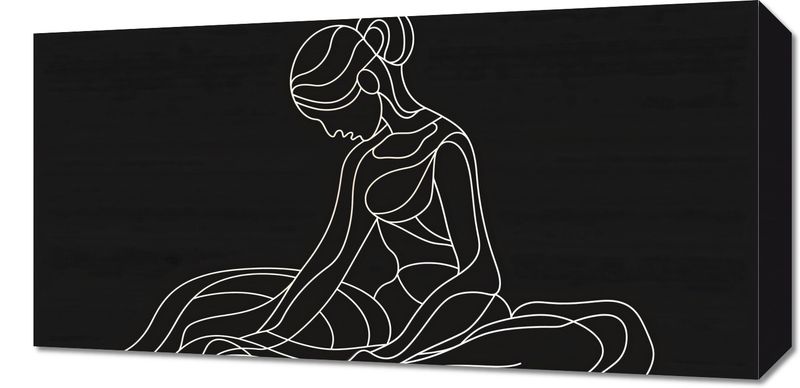 Obraz 60x30cm Pozycja Siedząca zdjęcie 1