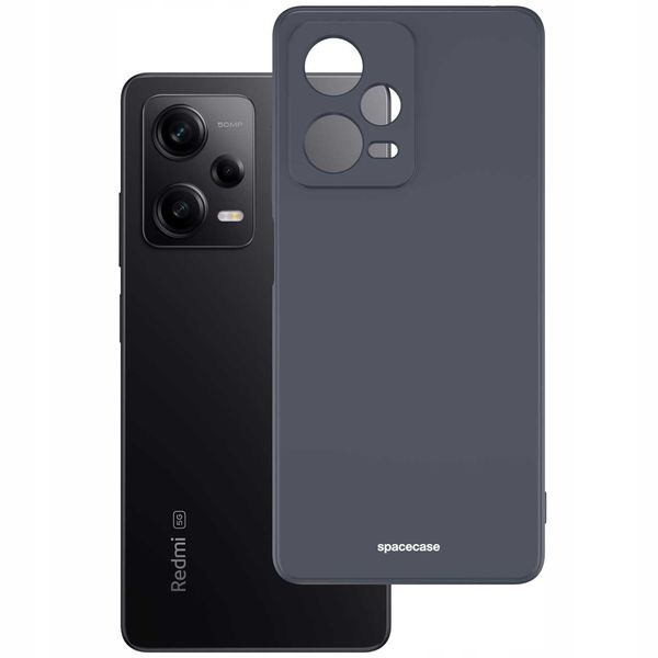 Spacecase Silicone Case Redmi Note 12 Pro 5G Black zdjęcie 2