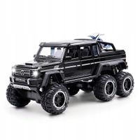 PREMIUM METALOWY MODEL SAMOCHODU Mercedes-Benz G 63 AMG 6X6 1:24 CZARNY