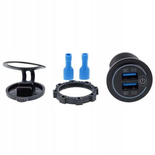 GNIAZDO ŁADOWANIA QC 2x USB 3.0A QUICK CHARGE na Arena.pl