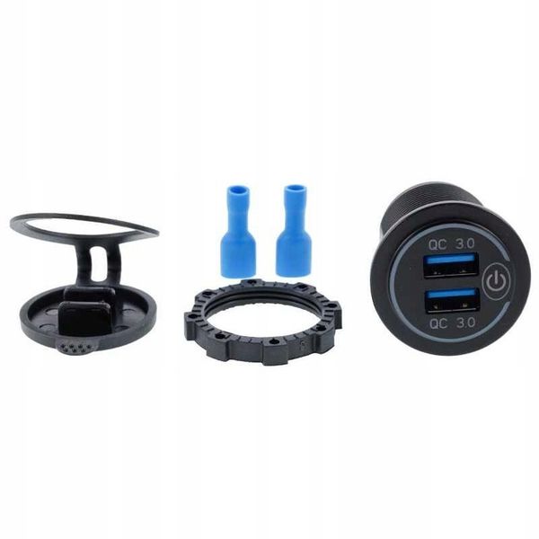 GNIAZDO ŁADOWANIA QC 2x USB 3.0A QUICK CHARGE zdjęcie 5