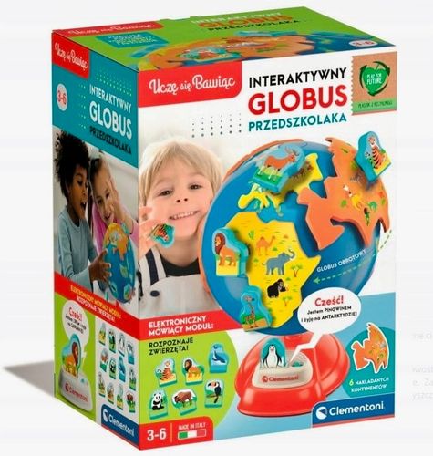 INTERAKTYWNY GLOBUS PRZEDSZKOLAKA MÓWIĄCY OBROTOWY DO ZŁOŻENIA ZOOLOGICZNY na Arena.pl