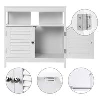 Szafka pod umywalkę biała drewniana łazienka 60cm