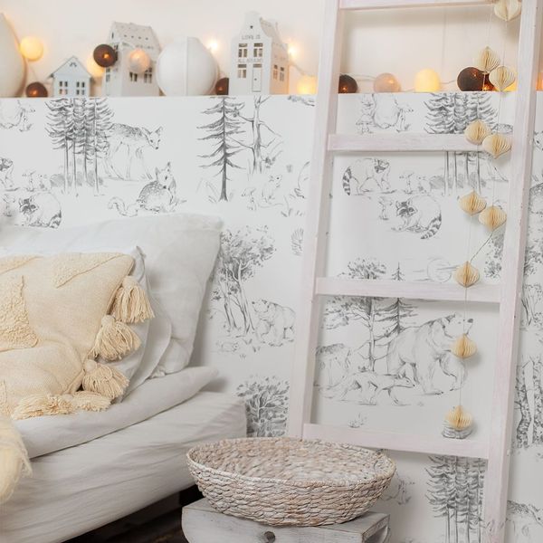 Tapeta Szkic Las W124 250 cm płótno zdjęcie 3