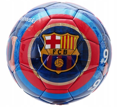 ORYGINALNA PIŁKA NOŻNA FC BARCELONA r5 LEWANDOWSKI DO NOGI NA TRAWĘ na Arena.pl