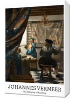 Obraz 40x60cm Design Allegory of Painting, Vermeer Vintage do Salonu