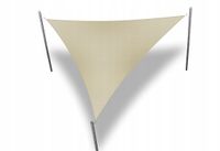 ŻAGIEL PRZECIWSŁONECZNY WODOSZCZELNY PREMIUM TRÓJKĄT BEŻOWY 3,5X3,5X3,5