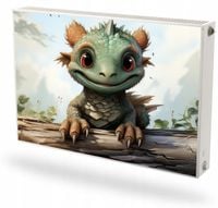 Mata magnetyczna ozdobna na grzejnik na wymiar MAŁY SMOK DINOZAUR 60x100