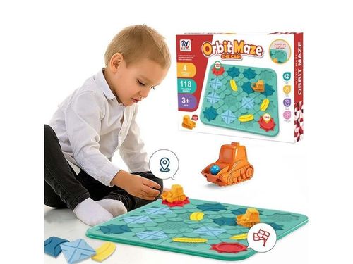 Gra Logiczna, Zbuduj Tor Dla Koparki, Trasa, Przeprawa, Łamigłówka Z Klockami na Arena.pl