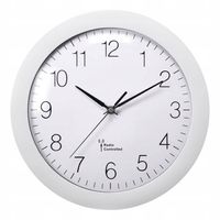 Zegar ścienny sterowany radiowo BIAŁY 30cm auto czas DCF77