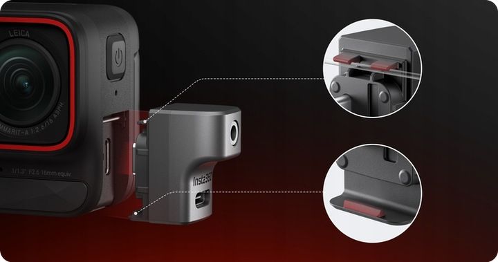 Insta360 Ace Pro Mic Adapter - adapter mikrofonowy zdjęcie 9