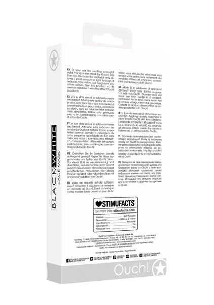 Koronkowa Maska Lace Mask - With Elastic Straps zdjęcie 4