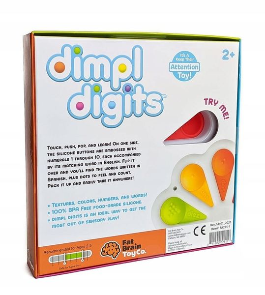 Kolorowe Bąbelki Dimpl Digits Cyferki Literki KLIK zdjęcie 7