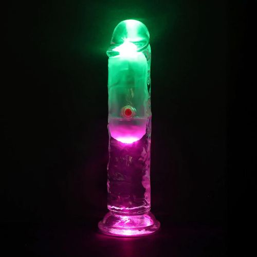 Led Vibrating Straight Cock - 15 Cm - Transparent na Arena.pl