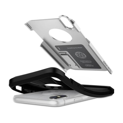 SPIGEN TOUGH ARMOR Apple iPhone X - SATIN SILVER na Arena.pl