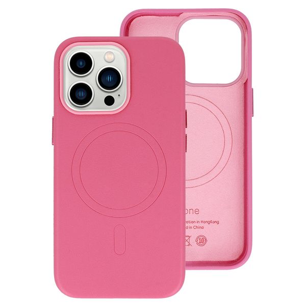 MagSafe Leather Case Iphone 13 Pro Różowy zdjęcie 1