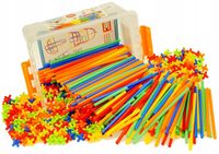 800 ele KLOCKI KONSTRUKCYJNE SŁOMKI PATYCZKI 1603