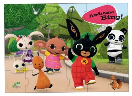 Bing. Puzzle podłogowe 24 elementy. Let's go! na Arena.pl