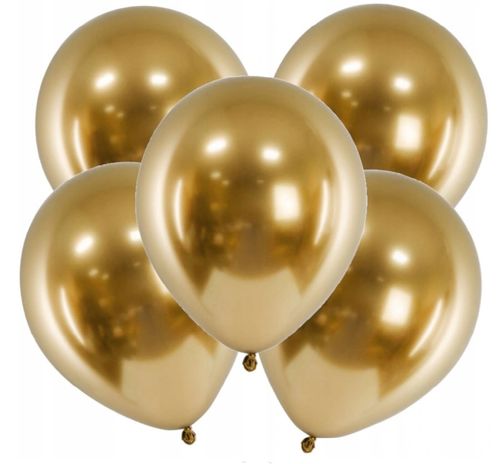 Balony 30cm Chromowane złote na Arena.pl
