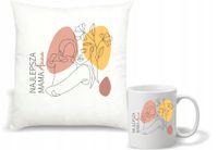 Zestaw PODUSZKA + KUBEK najlepsza mama NA DZIEŃ MAMY PREZENT z imieniem