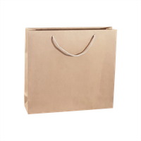 Torba papierowa , 38 x 10 x 35cm 15 szt. Kraftlux eko beżowa AWIH