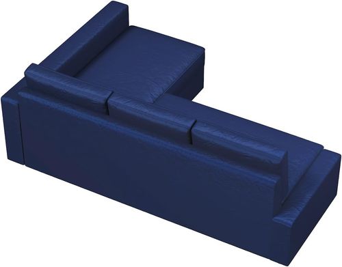 Pokrowiec na sofę Friheten z narożnikiem lewostronnym welurowy niebieski na Arena.pl