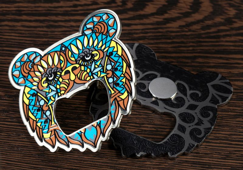 OTWIERACZ STALOWY DO BUTELEK NAPOJÓW KAPSLI MIŚ zdjęcie 5