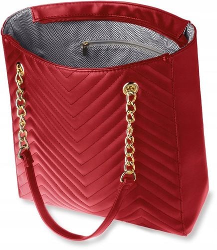 Torebka Damska Pikowana Duża A4 Frędzle Shopper Torba Z Łańcuchem Na Ramię na Arena.pl