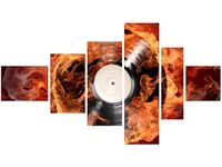 100CM 180CM OBRAZ 6 ELEM PŁYTA WINYLOWA ŚCIENNY