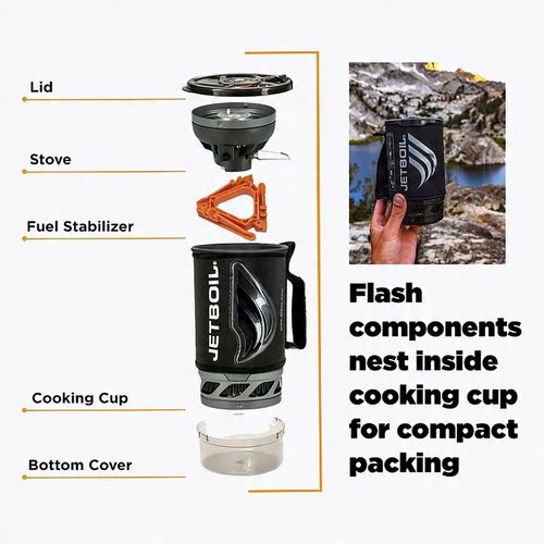 Kuchenka turystyczna Jetboil New Flash Personal Cooking System dark camo na Arena.pl