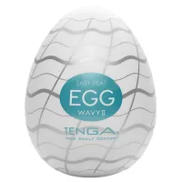 tenga egg wavy ii - elastyczna nakładka intymna, 1 szt.