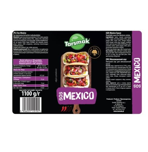 TARSMAK 9 X SOS MEXICO SALSA 1100g KARTON na Arena.pl