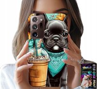 ETUI DO SAMSUNG NOTE 20 ULTRA - BULDOG COFFI LOVE, SŁONECZNIKI, PSI CASE