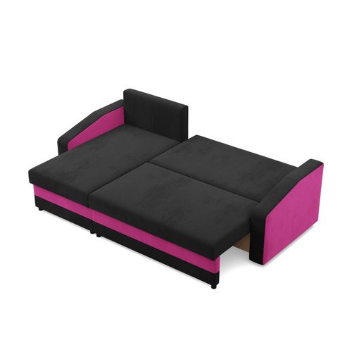 Narożnik uniwersalny, mikrofaza, AURELO, 231x140x92 cm, różowy | TYLETEGOTU na Arena.pl