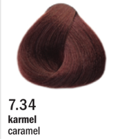 Allwaves Cream Color farba do włosów, koloryzacja trwała, 100 ml 7.34 karmel