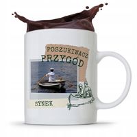 Kubek Prezent Dla Syna Poszukiwacz Przygód Synek Z Nadrukiem Ze Zdjęciem