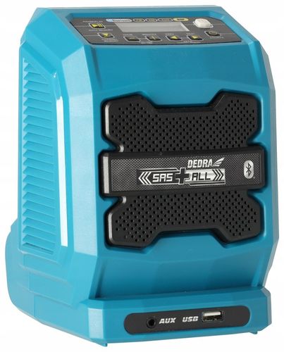 RADIO bluetooth przenośne Głośnik DEDRA SAS+ALL aku 2Ah AUX USB Powerbank na Arena.pl