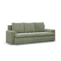 Kanapa rozkładana, Bosco, sztruks, 222x96x92 cm, oliwkowy