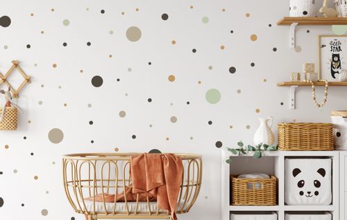 Naklejki Ścienne GROCHY Kropki Styl Boho Dla Dzieci 150 sztuk na Arena.pl