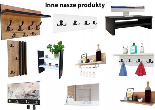 Podstawka pod monitor Na Wymiar z półką Dąb Sonoma niewidoczny montaż na Arena.pl