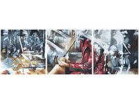 30 90CM OBRAZ 3 ELEM DESZCZOWA DZIEWCZYNA ŚCIENNY PŁOTNO DRUK